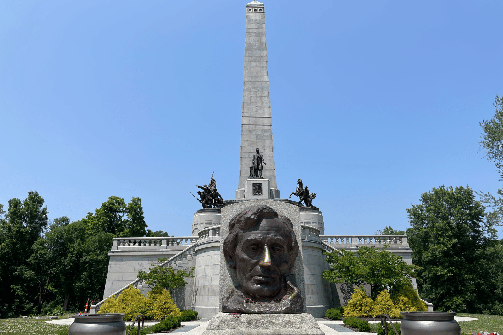 President Abraham Lincoln's Grave in Springfield, Illinois.