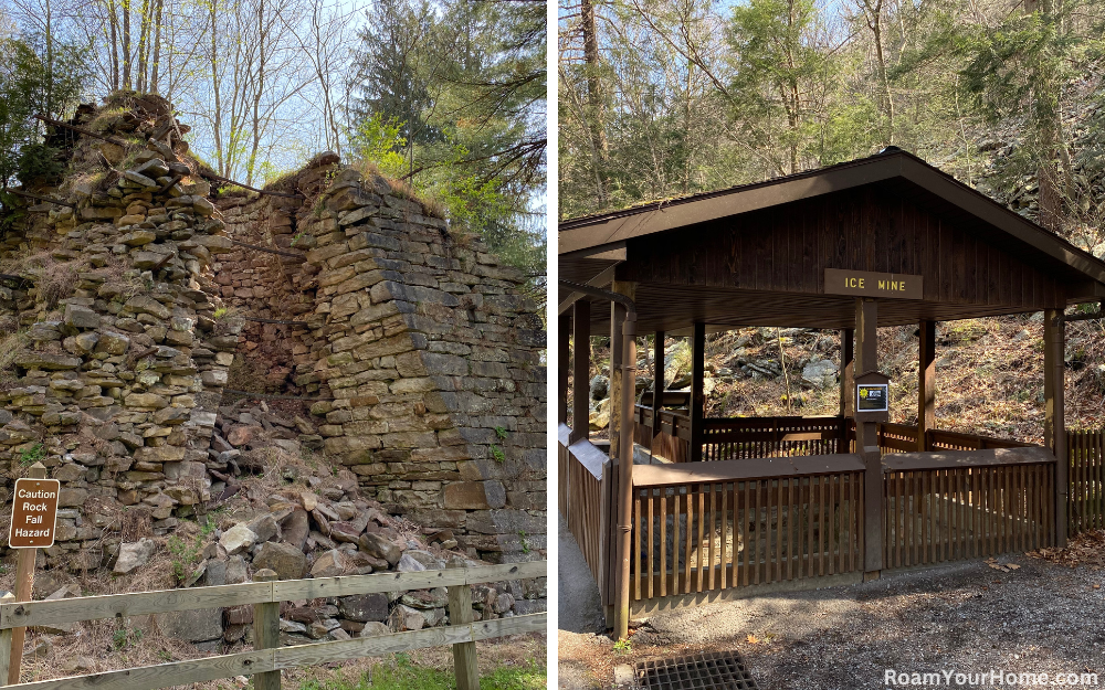 Paradise Furnace and Ice Mine in Trough Creek State Park Paradise Furnace and Ice Mine in Trough Creek State Park