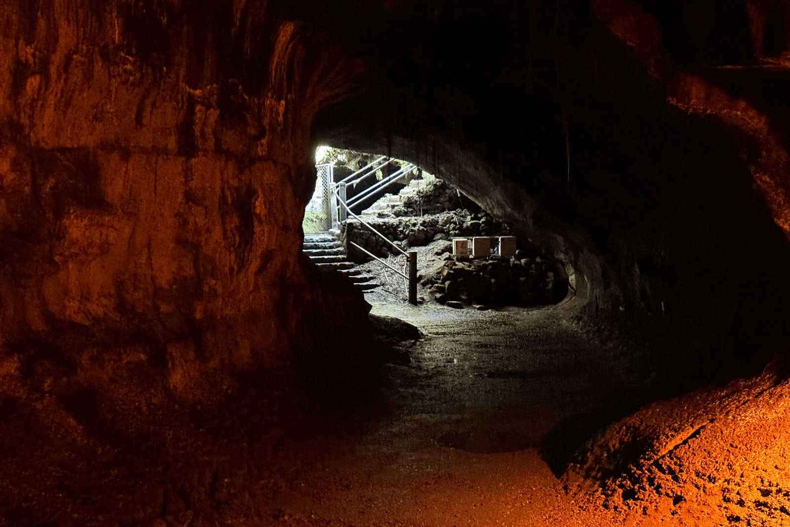 Exit to Thurston Lave Tube in Hawaii Volcanoes National Park